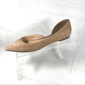 J.Crew Ballet Flats Tan Suede Size 7.5